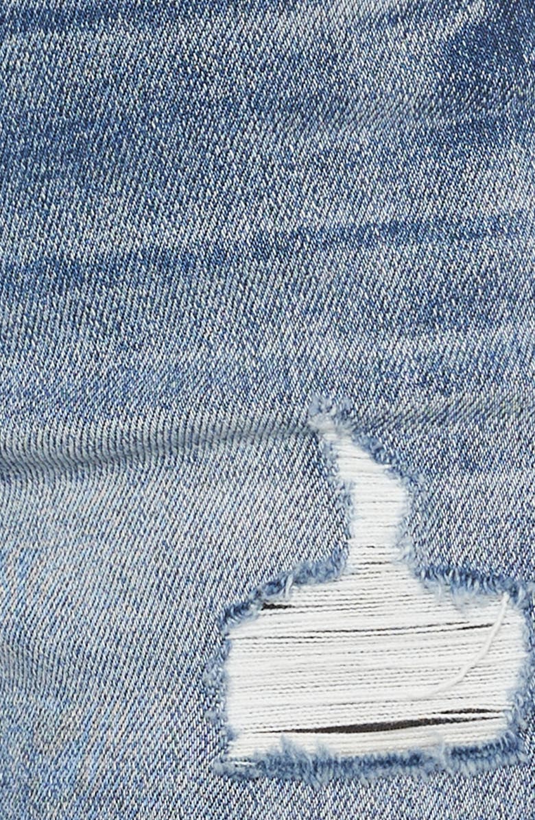 Bayeas Frayed Denim Shorts, Alternate, color, Crystal