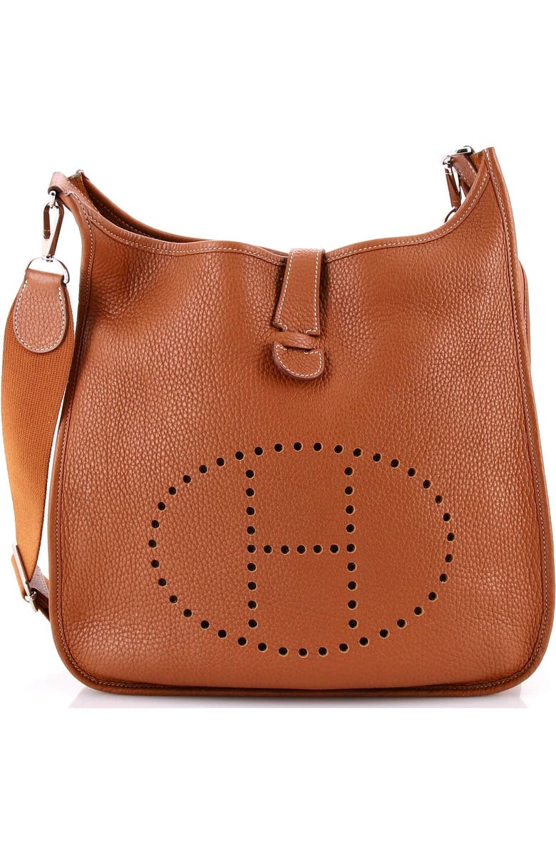Pre-Owned Hermes Evelyne Bag Gen III Clemence PM, Main, color, Gold