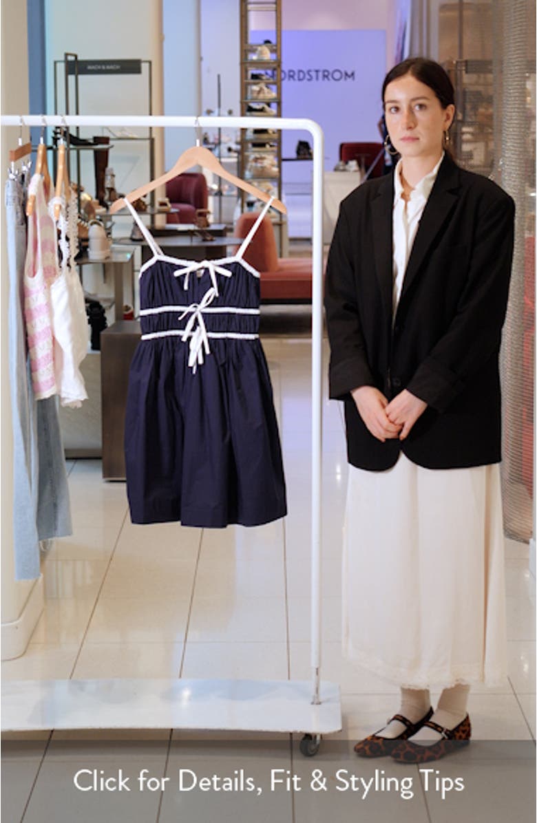 Front Bow Fit & Flare Minidress, sales video thumbnail