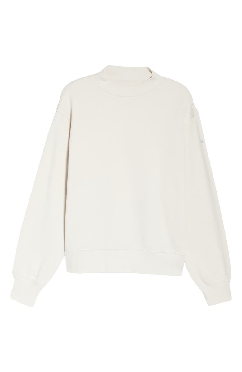 Alo Freestyle Mock Neck Sweatshirt, Alternate, color, 