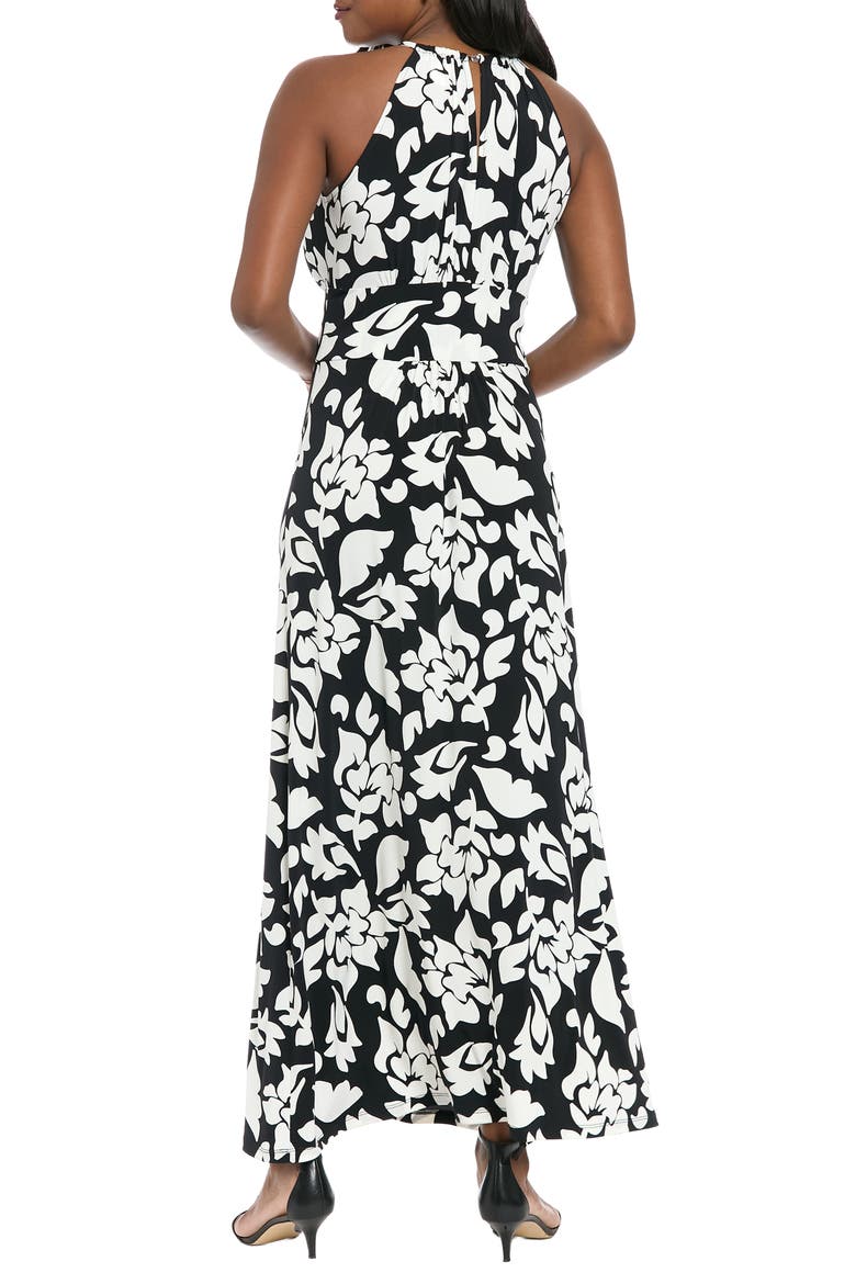 Morris Floral Maxi Dress, Alternate, color, SOFT WHITE/ BLACK