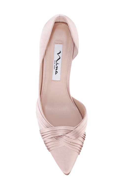 Nina Blakely Womens Satin Evening D'orsay Heels In Neutral