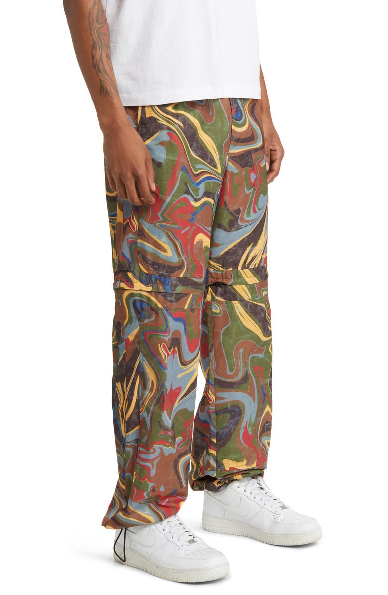 Round Two Mineral Swirl Convertible Pants, Alternate, color, 