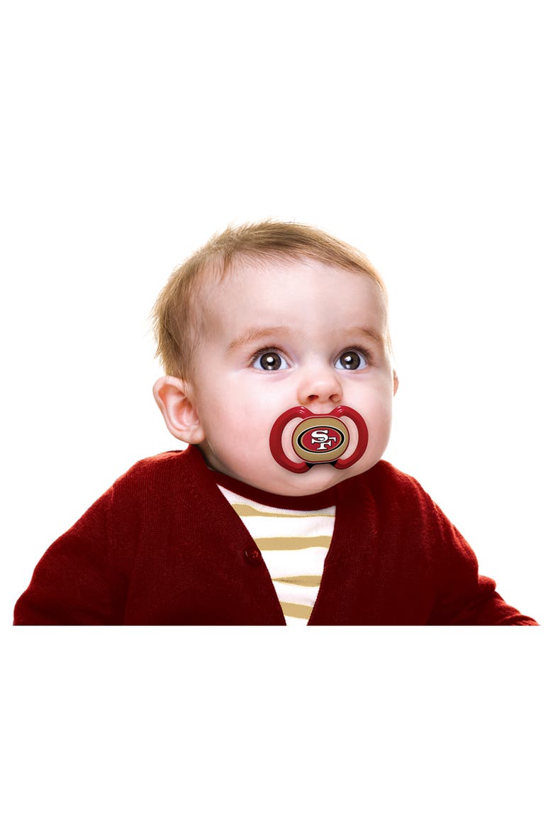 San Francisco 49ers Pacifier 2-Pack, Alternate, color, Multicolor