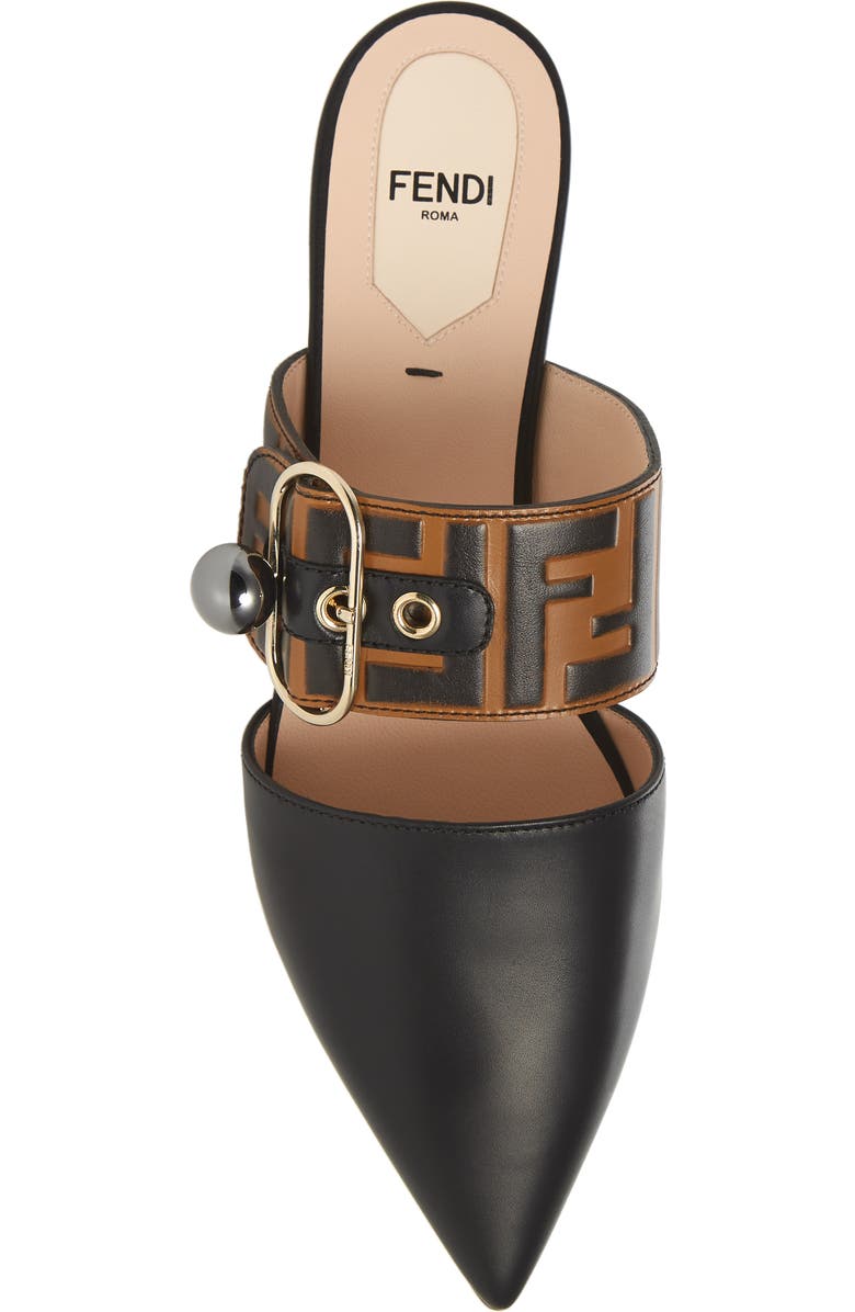 Fendi Pearland Pointy Toe Mule, Alternate, color,