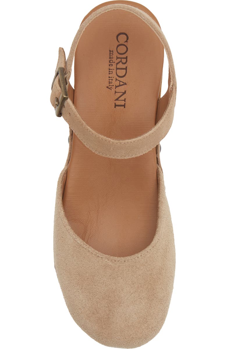 Cordani Winston Ankle Strap Platform Clog, Alternate, color, Biscotto