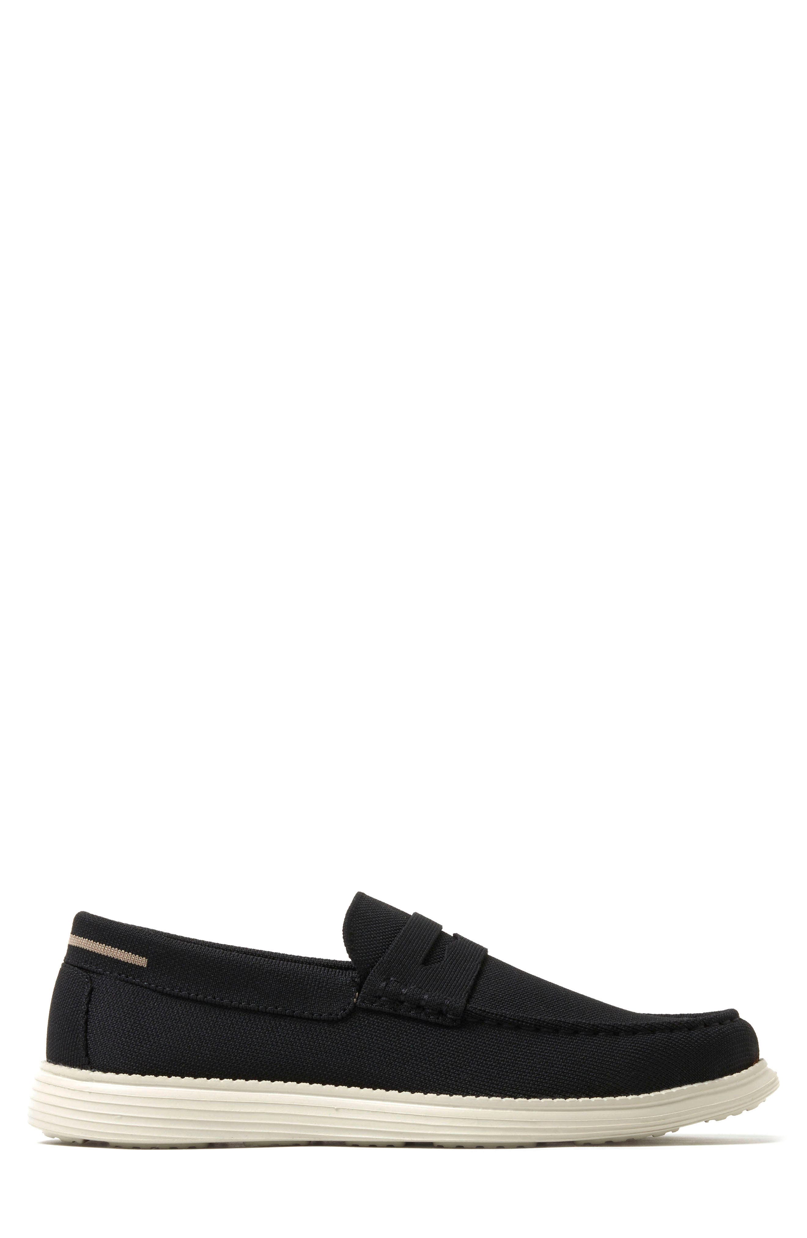DEARFOAMS Rollins Penny Loafer, Alternate, color, Black