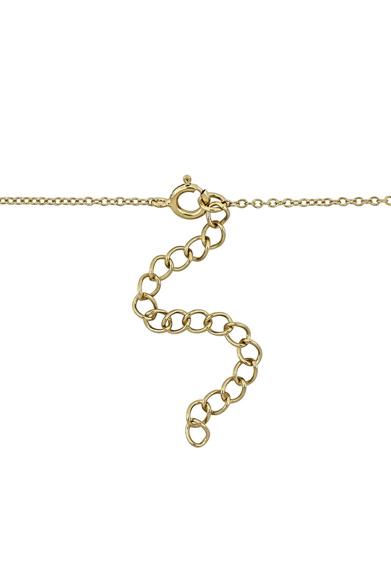 Black Onyx Circle Necklace Yellow Plated Sterling Silver, Alternate, color, Onyx