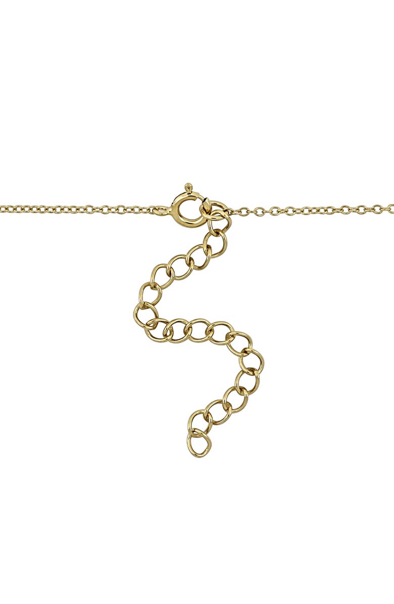 Julianna B. Black Onyx Circle Necklace Yellow Plated Sterling Silver, Alternate, color, Onyx