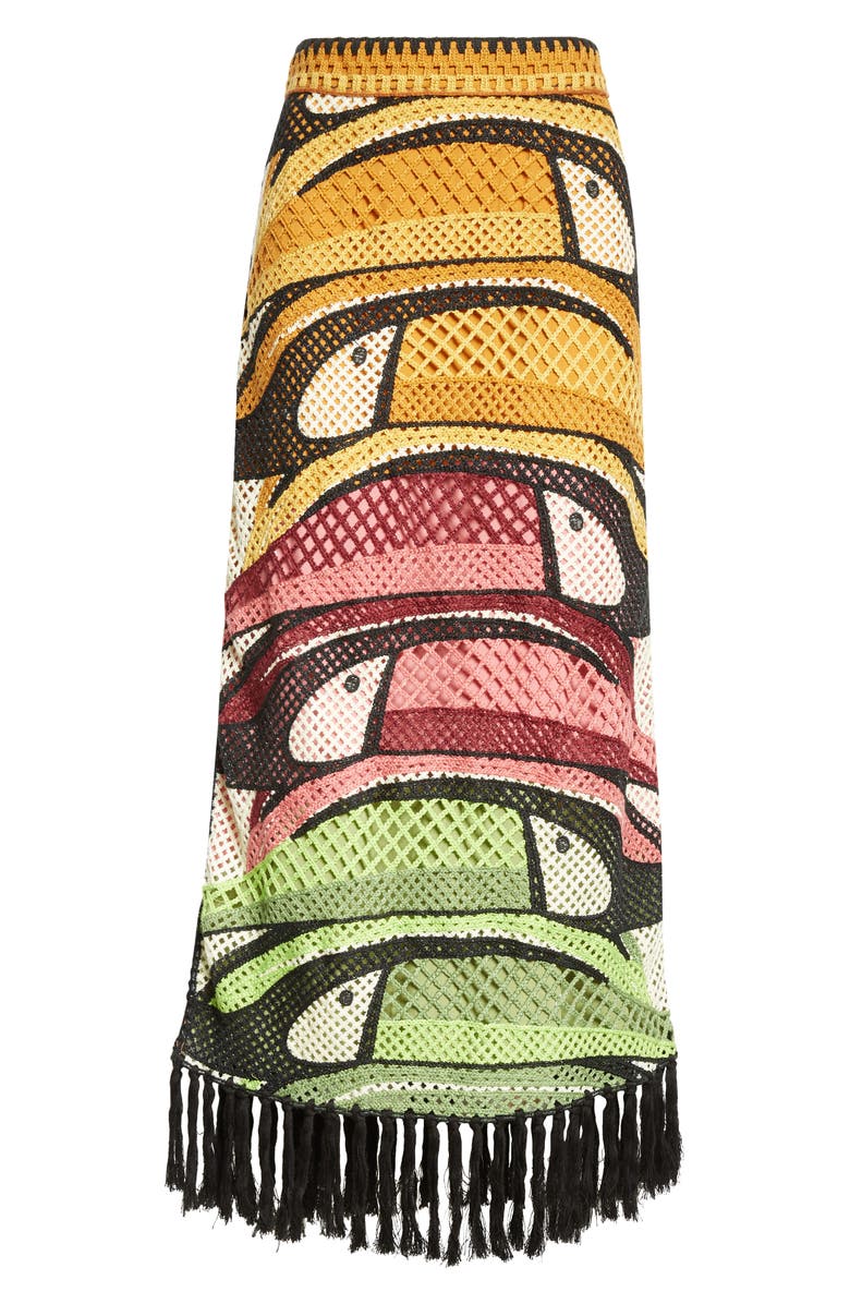 FARM Rio Toucan Tree Crochet Skirt, Alternate, color, 
