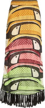 FARM Rio Toucan Tree Crochet Skirt