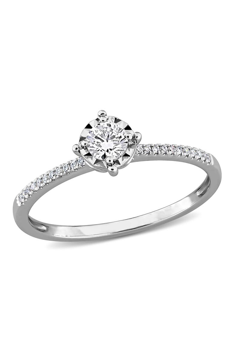 Lab-Grown Diamond Ring in 14k White Gold, Main, color, White Gold