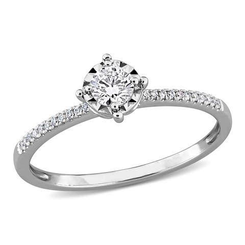 Lab-Grown Diamond Ring in 14k White Gold