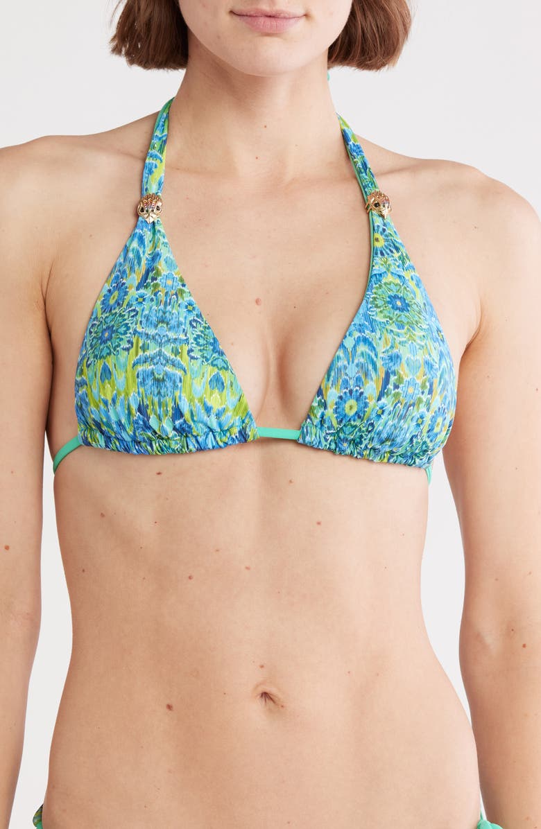 Kurt Geiger London Kensington Triangle Bikini Top, Main, color,