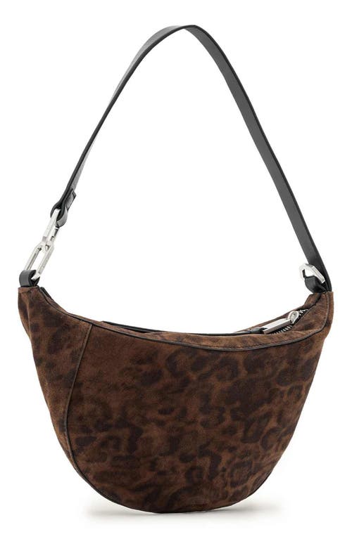 Allsaints Luna Micro Shoulder Bag In Brown