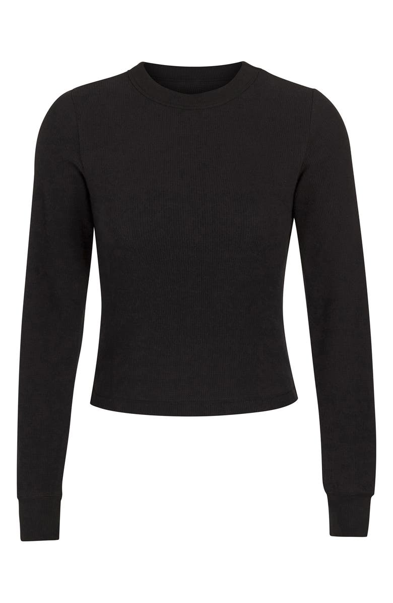 SKIMS Brushed Waffle 2.0 Long Sleeve T-Shirt, Main, color,