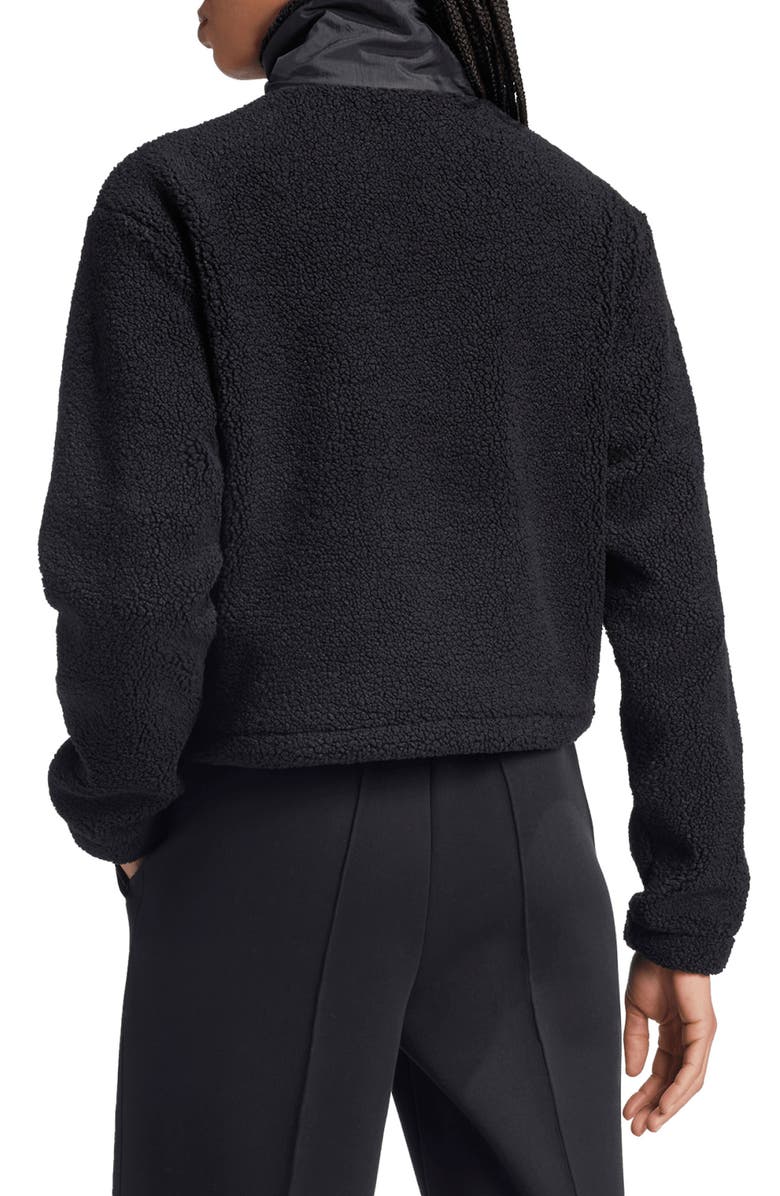 adidas Originals Half Zip Recycled Polyester Teddy Fleece Sweatshirt, Alternate, color,