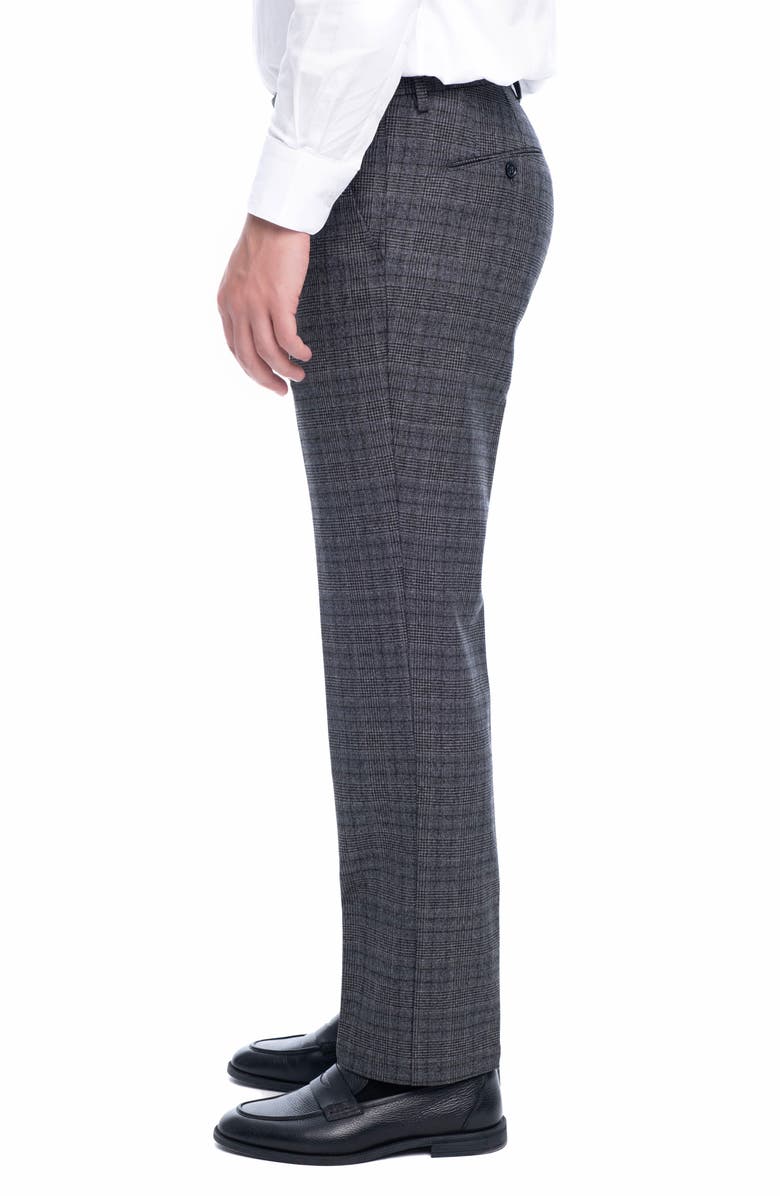 VELLAPAIS Tirfon Plaid Straight Leg Pants, Alternate, color, Navy Blue