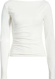 Open Edit Ruched Side Top