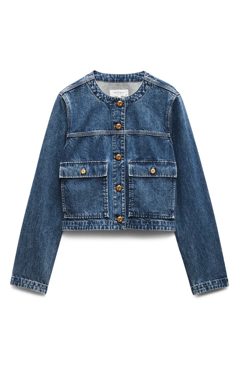rag & bone Drew Crop Denim Jacket, Alternate, color, Adeline