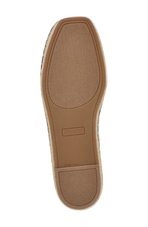 Shop Nine West Rorie Woven Espadrille In Medium Blue