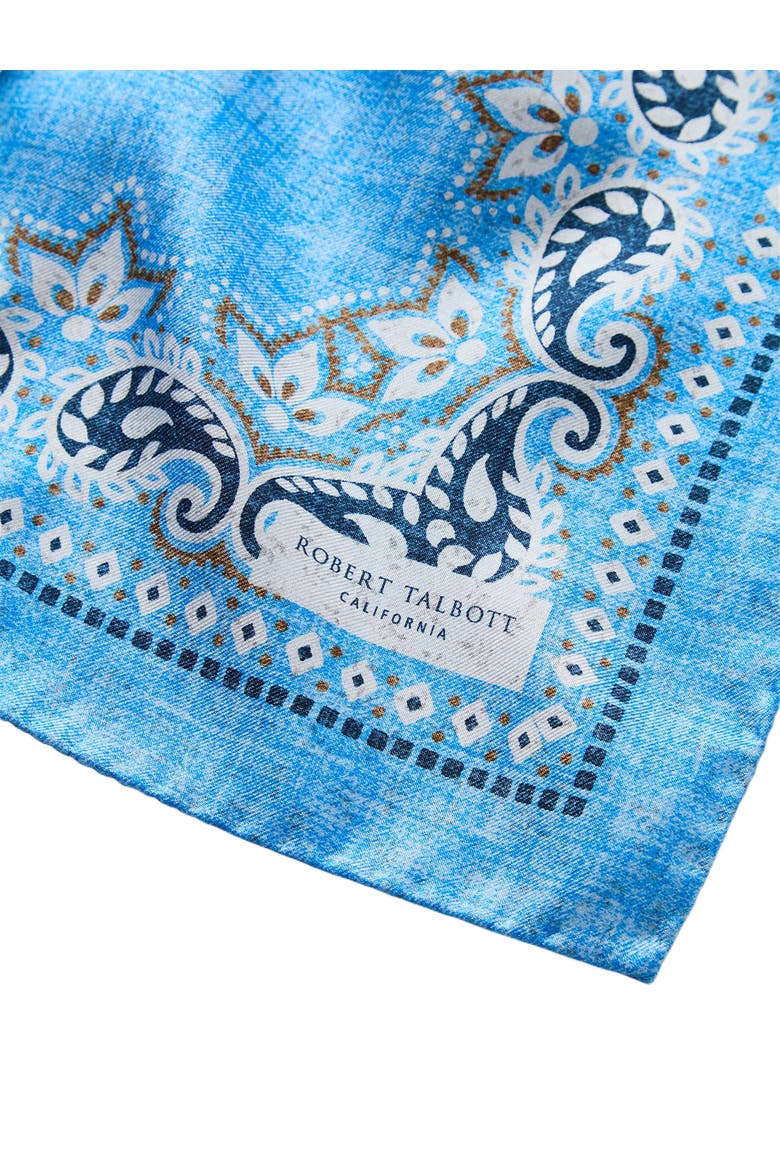 Harmon Reversible Floral Paisley Neckerchief, Alternate, color, Light Blue