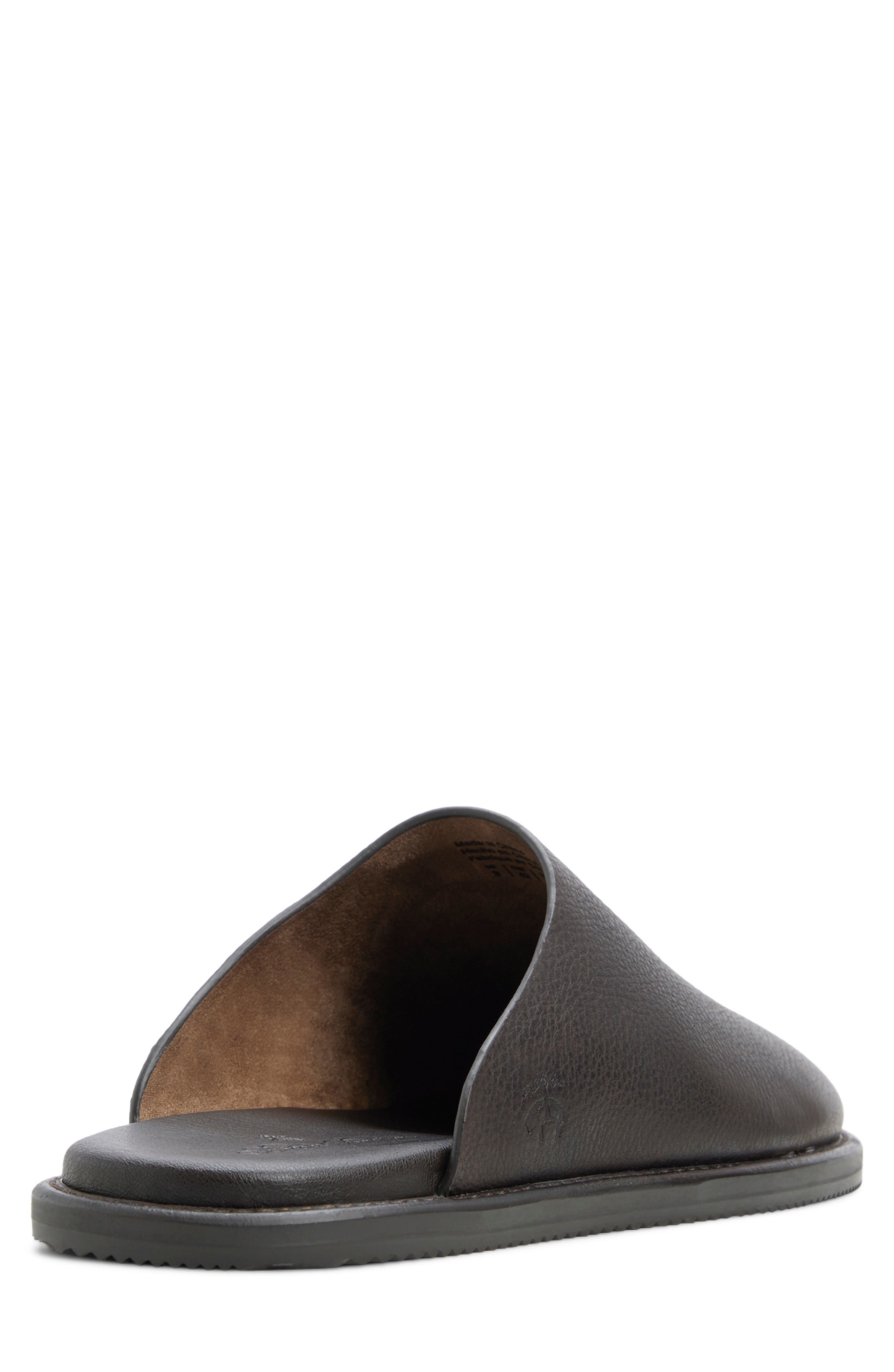 Darien Leather Mule, Alternate, color, DARK BROWN