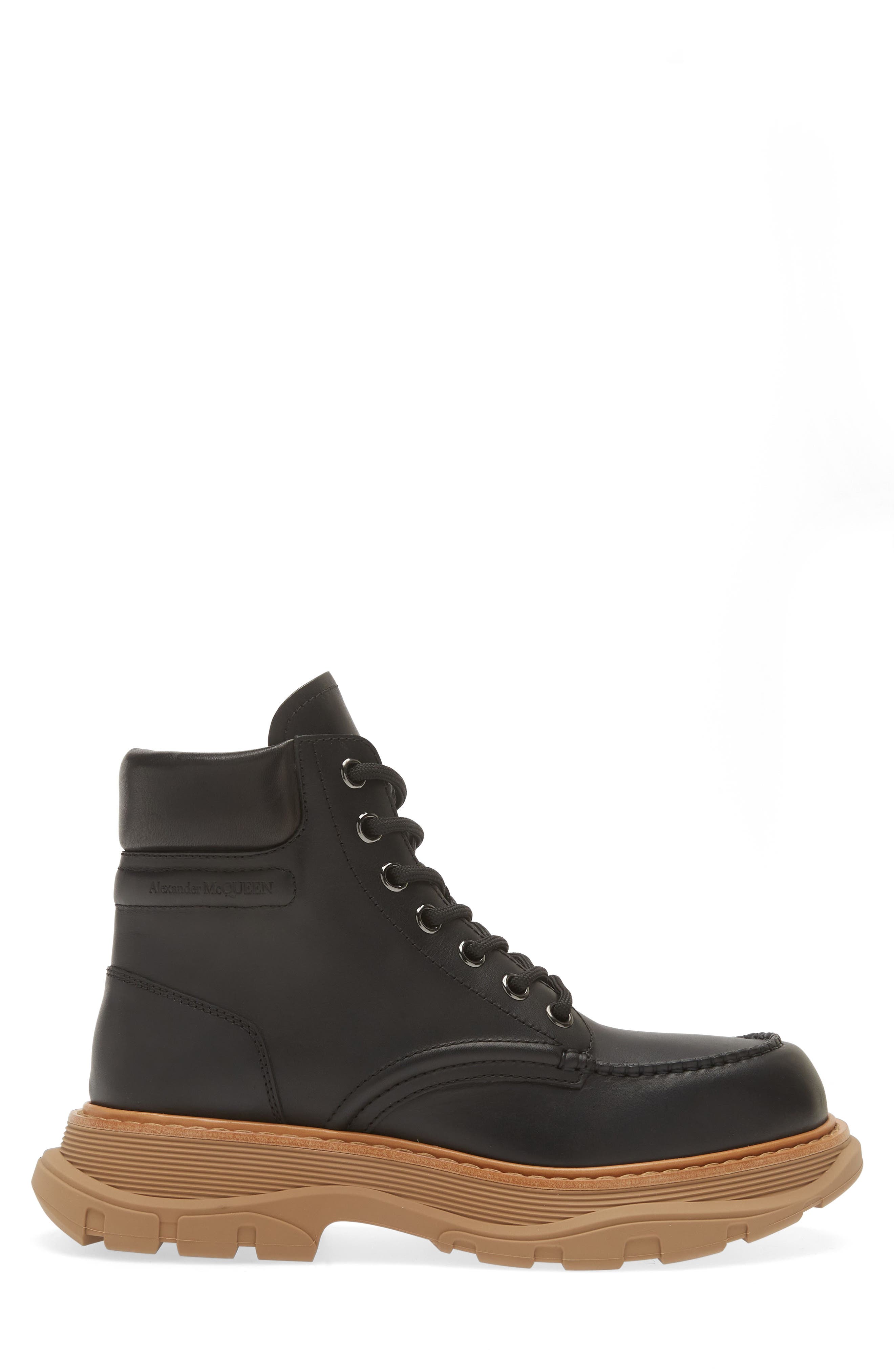 McQueen Lace-Up Boot, Alternate, color, 