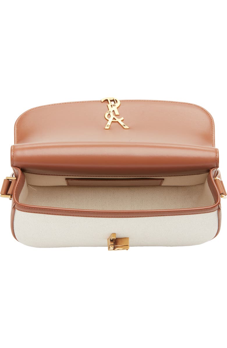 Saint Laurent Small Solferino Canvas Shoulder Bag, Alternate, color, Desert Dust/ Brick