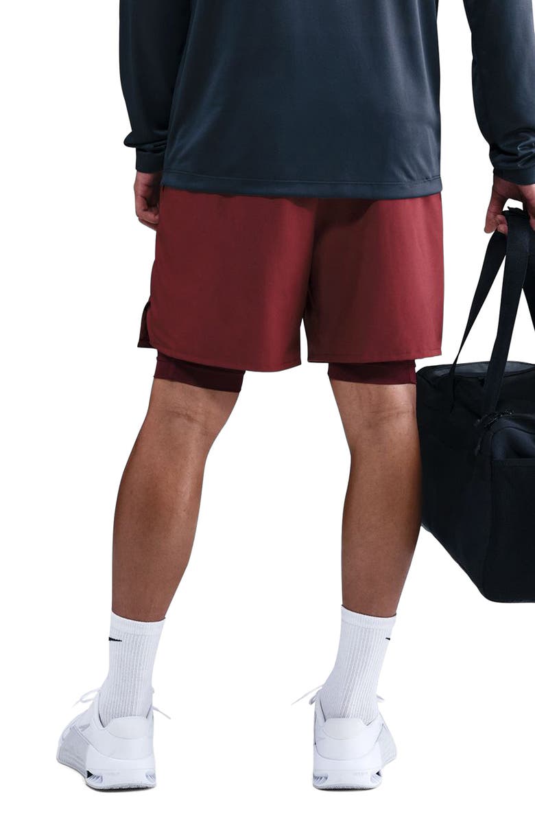 Nike Dri-FIT Unlimited 2-in-1 Versatile Shorts, Alternate, color, Dark Team Red