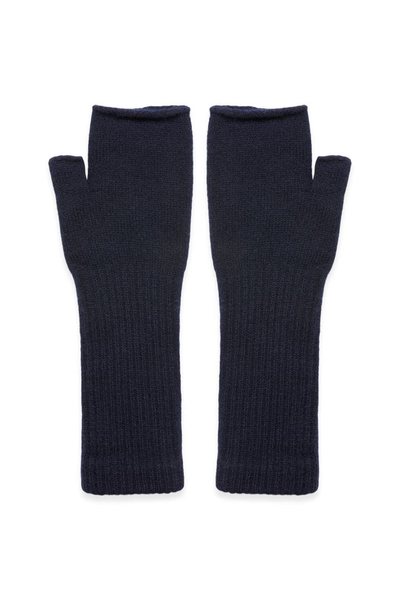 British Supersoft Wristwarmers, Alternate, color, Dark Navy