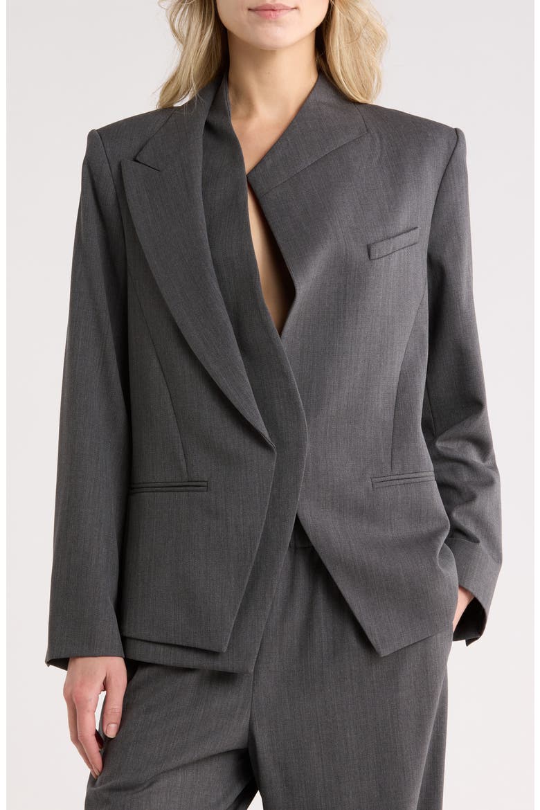 Mick's Wife Blazer, Main, color, MEDIUM HEATHER GREY
