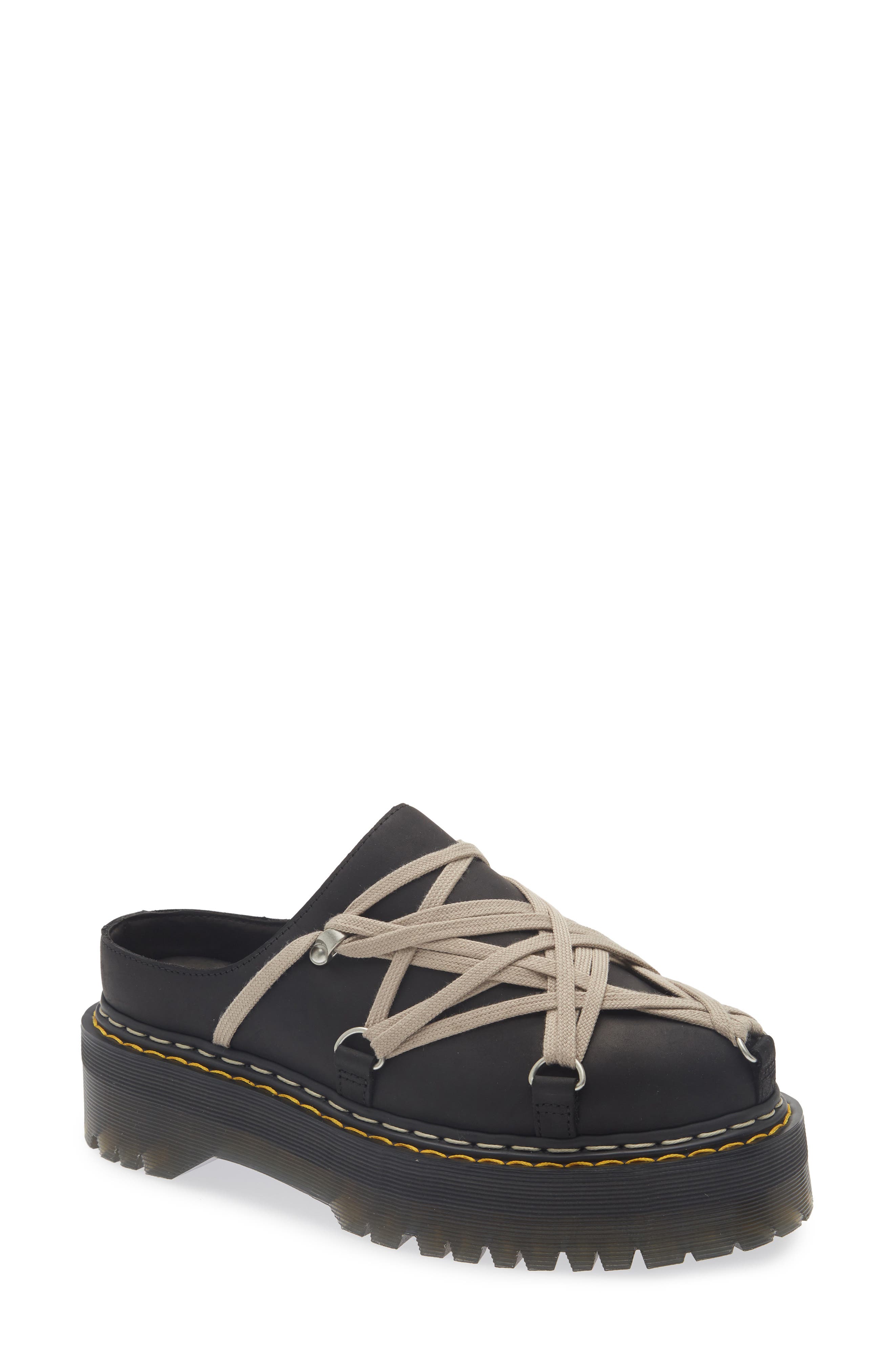 x Dr. Martens Quad Sole Megalace® Mule, Main, color, BLACK