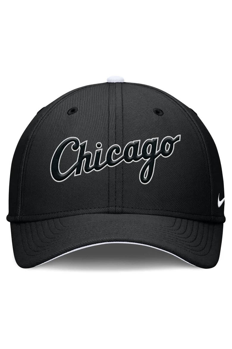 Men's Nike Black Chicago White Sox Primetime Rise Dri-FIT Flex Hat, Alternate, color, Black