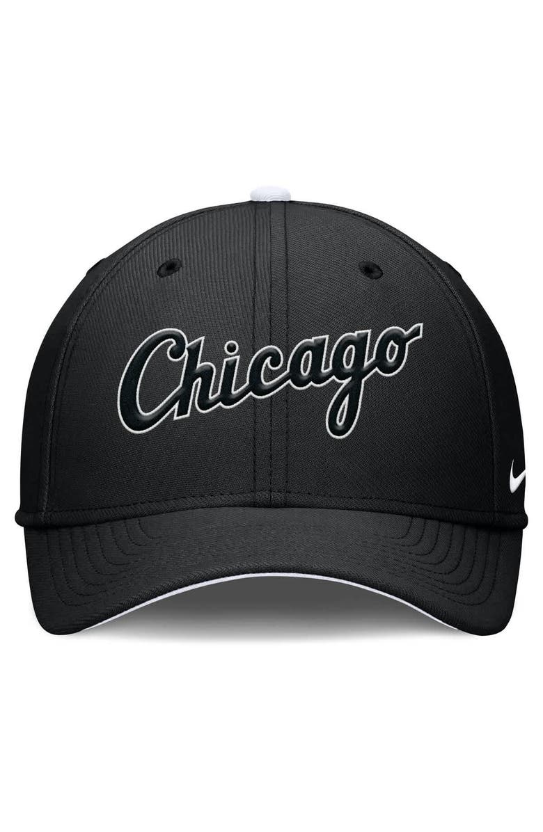 Nike Men's Nike Black Chicago White Sox Primetime Rise Dri-FIT Flex Hat, Alternate, color, Black