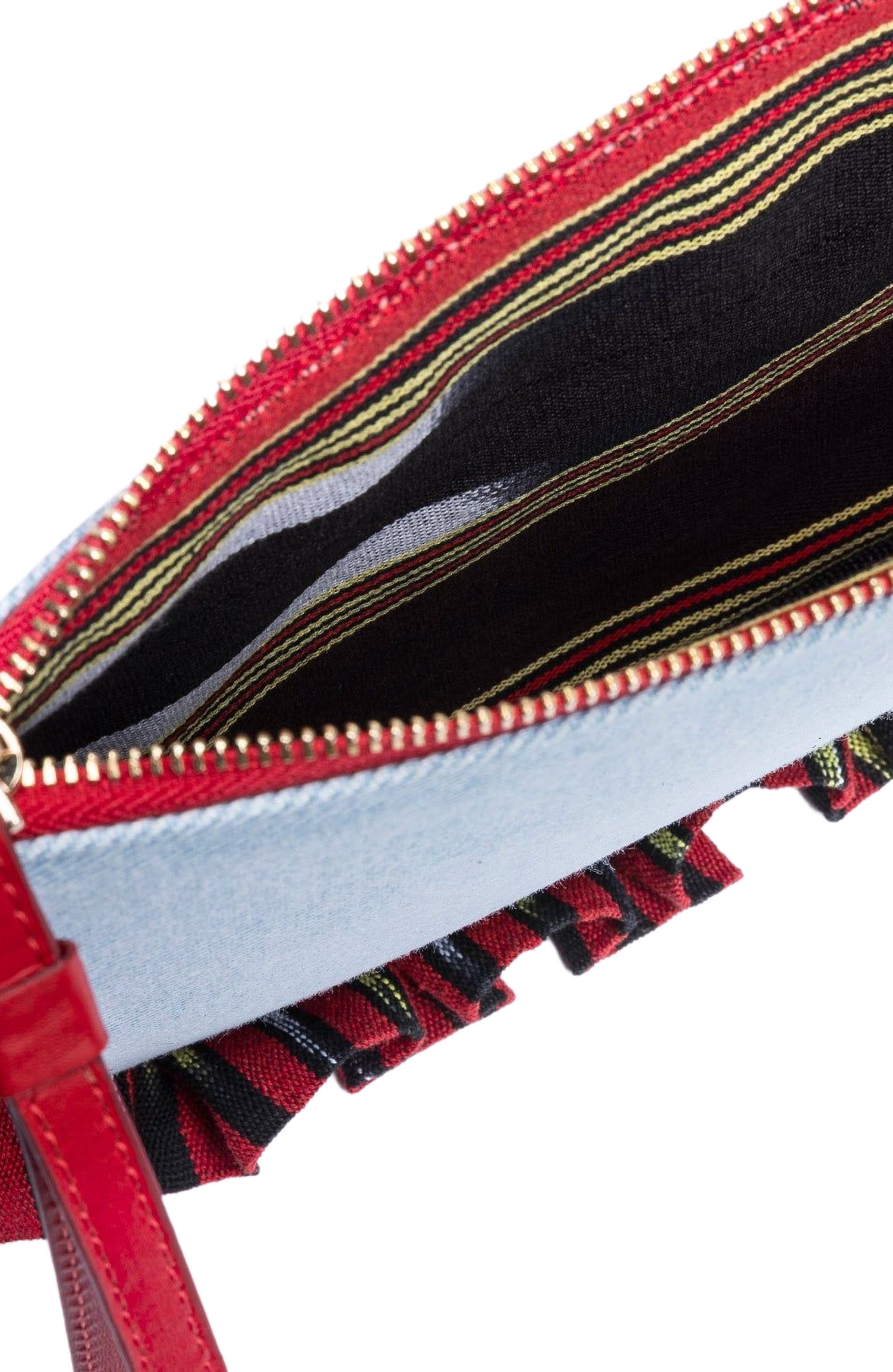 K'ai & Vrosi Medi - Denim Clutch Bag, Alternate, color, Light Denim