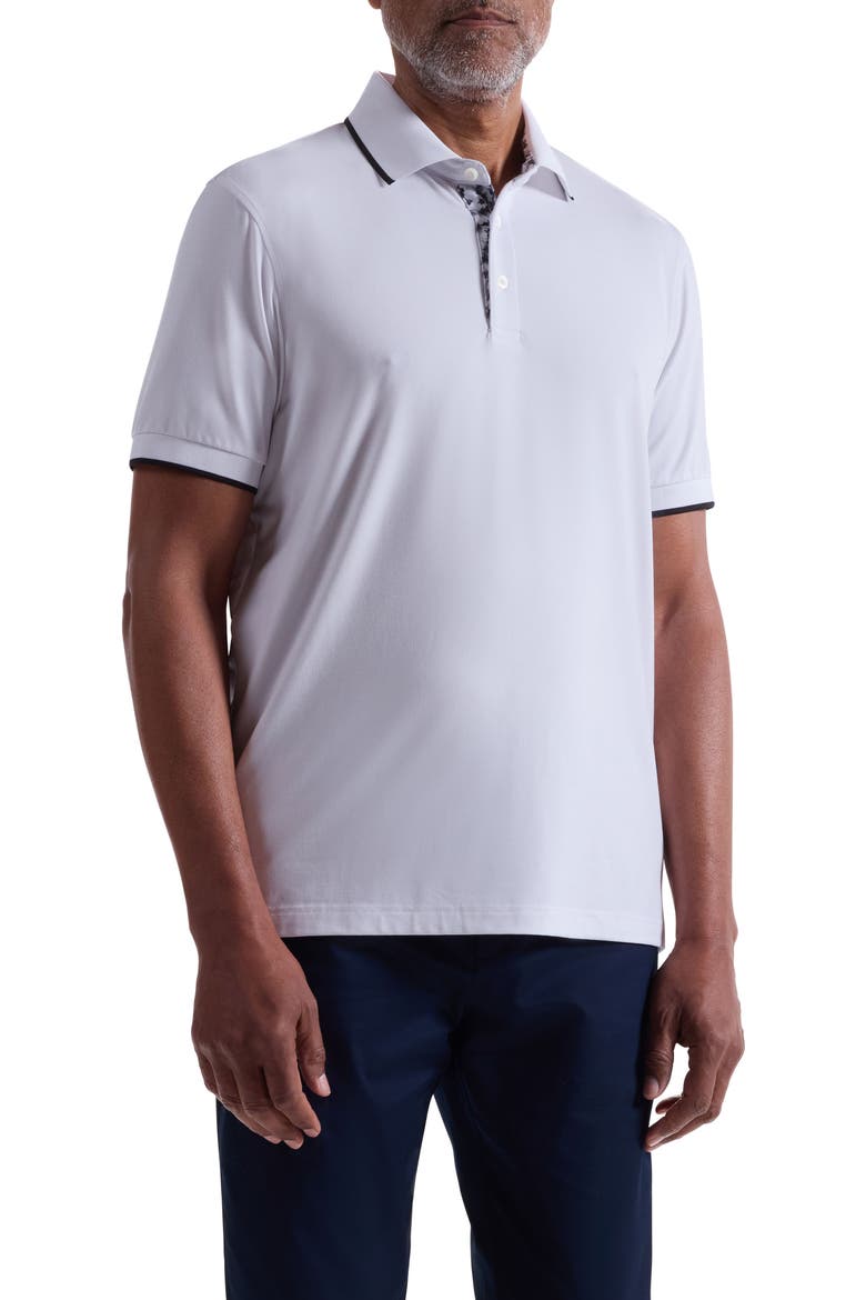 Three-Button Performance Polo, Main, color, WHITE