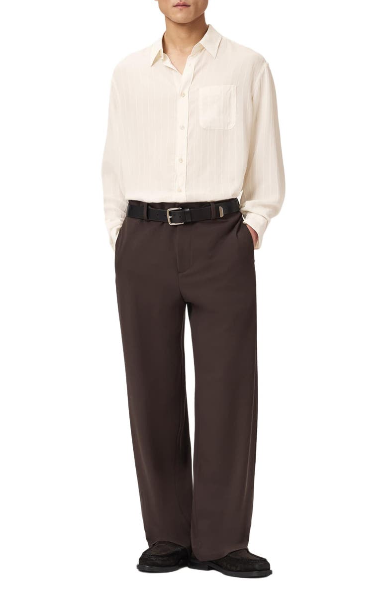 AllSaints Carlyle Oversize Button-Up Shirt, Alternate, color, Ivory White