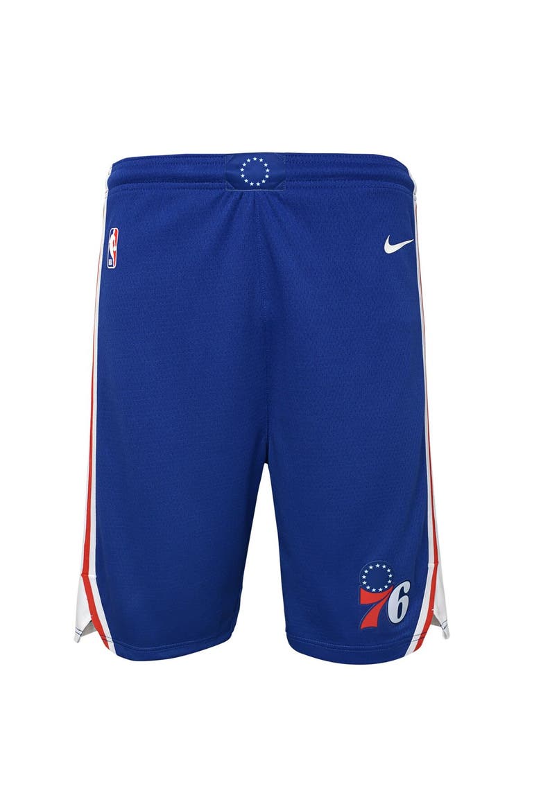 Youth Nike Royal Philadelphia 76ers Swingman Performance Shorts – Icon Edition, Alternate, color, Blue