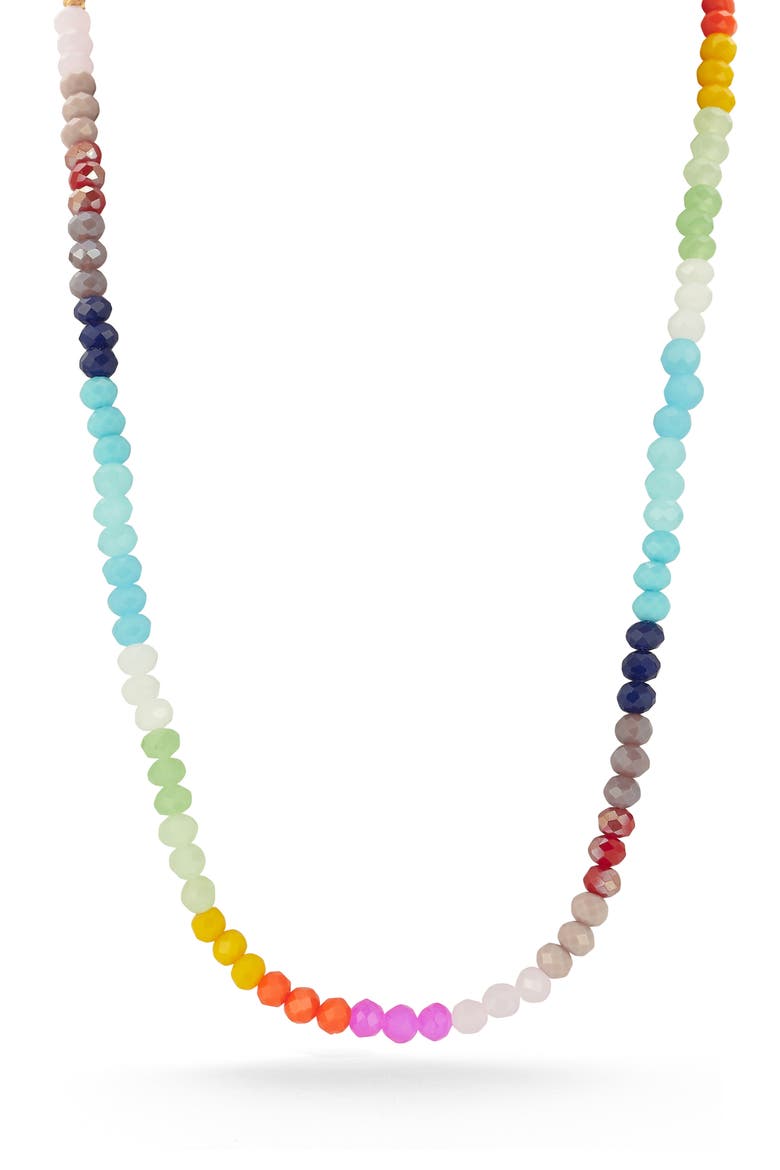 Multicolor Beaded Necklace, Main, color, MULTI BEADS