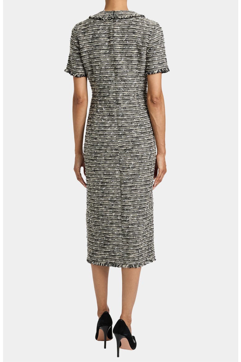 Cass Midi Tweed Dress, Alternate, color, SANDSTONE