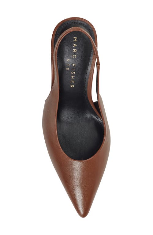 Marc Fisher Ltd Leynne Slingback Pointed Toe Pump In Brown