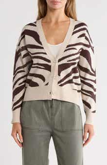 Tahari V-Neck Crop Cardigan