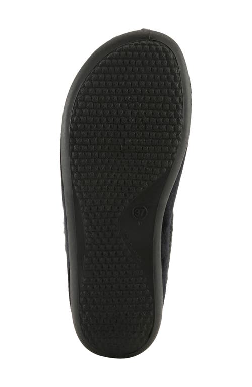 Flexus By Spring Step Amalie Faux Fur Slipper In Black