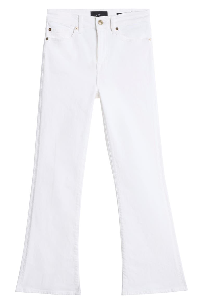 Cropped Bootcut Jeans, Alternate, color, PURE WHITE