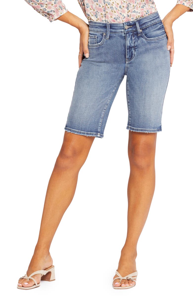NYDJ Briella Denim Bermuda Shorts, Main, color, 
