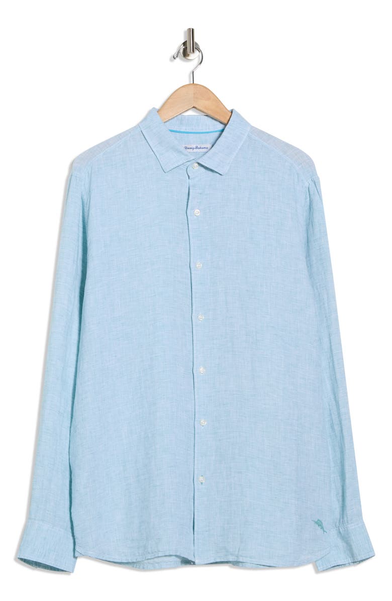 Tommy Bahama Lennox Linen Button-Up Shirt, Main, color, 