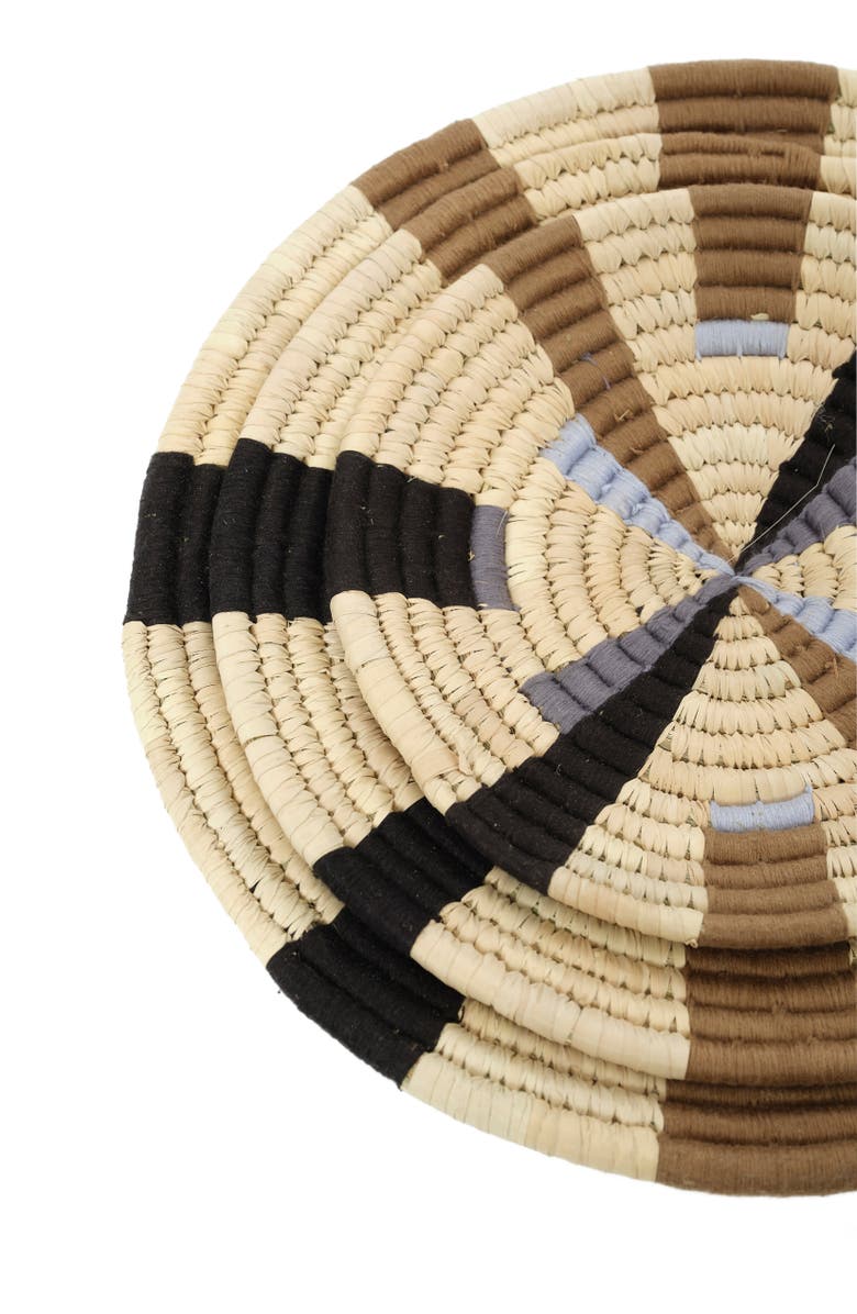Wicker Village Grey Mix Wall Basket, Alternate, color, Medium