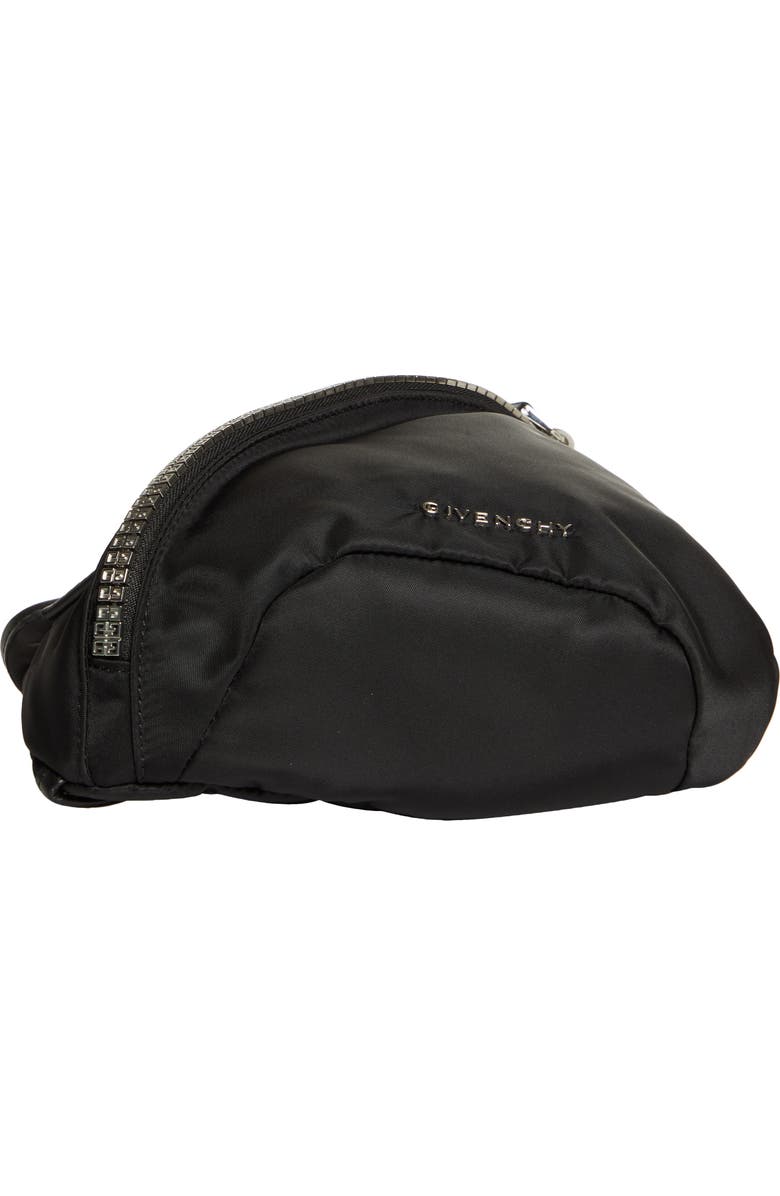 Givenchy Small G-Zip Triangle Sling Backpack, Alternate, color, Black
