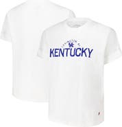 LEAGUE COLLEGIATE WEAR Women's League Collegiate Wear White Kentucky Wildcats Slub Rolled Cuff T-Shirt